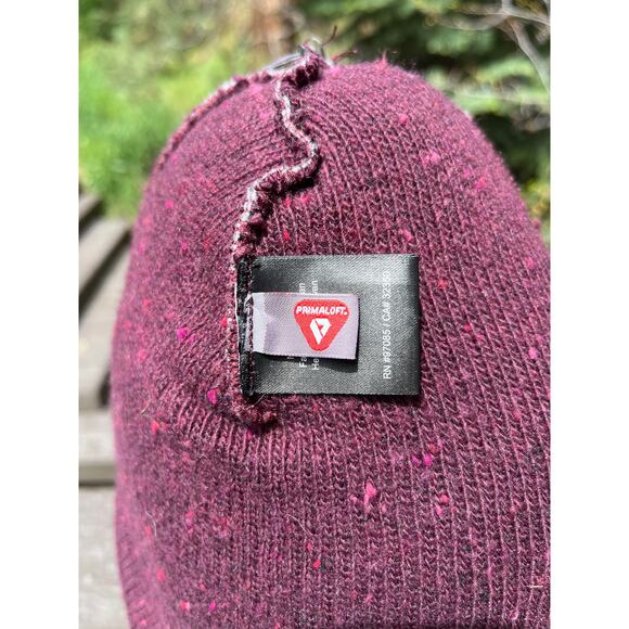 Outdoor Research Effie Primaloft Wool Cashmere Blend Purple Beanie Pom Pom Hat - Picture 6 of 8